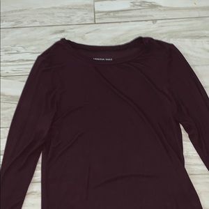 super soft maroon long sleeve